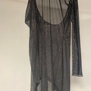 UjENA Black Dress with Glitter Accents